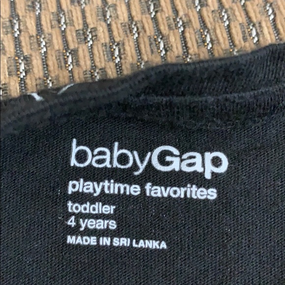 Baby Gap Black Bow Print Long sleeve shirt - Picture 4 of 4